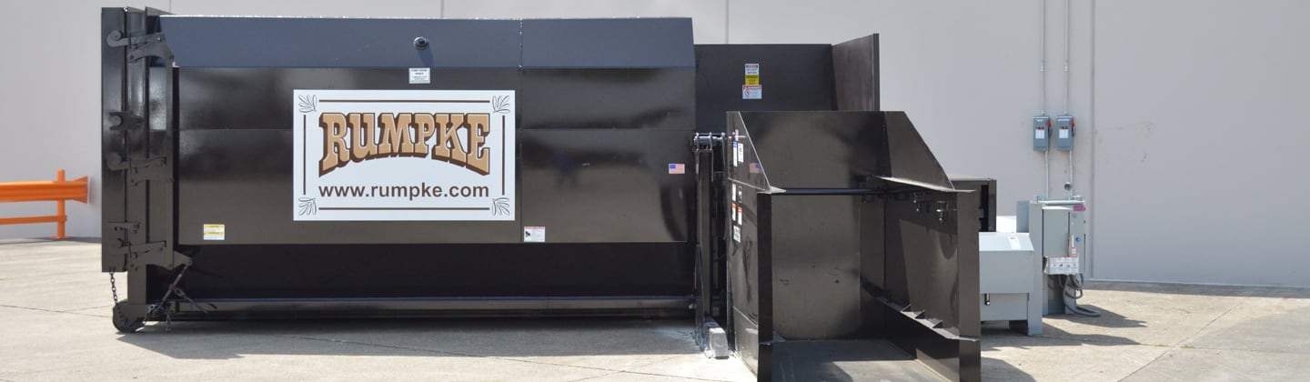 Business with compactor rental for trash and recycling 
