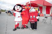 Mascots at Educational Event