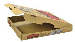 Empty pizza box for Rumpke recycling