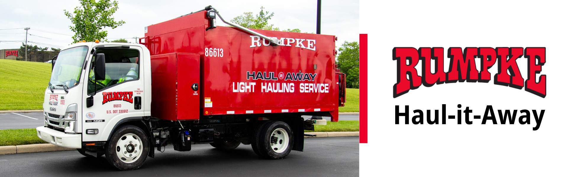 Red Junk Removal Hauling Truck Covington KY
