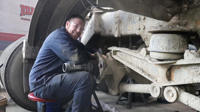 Rumpke Mechanic Working On Parts Maintenance Career