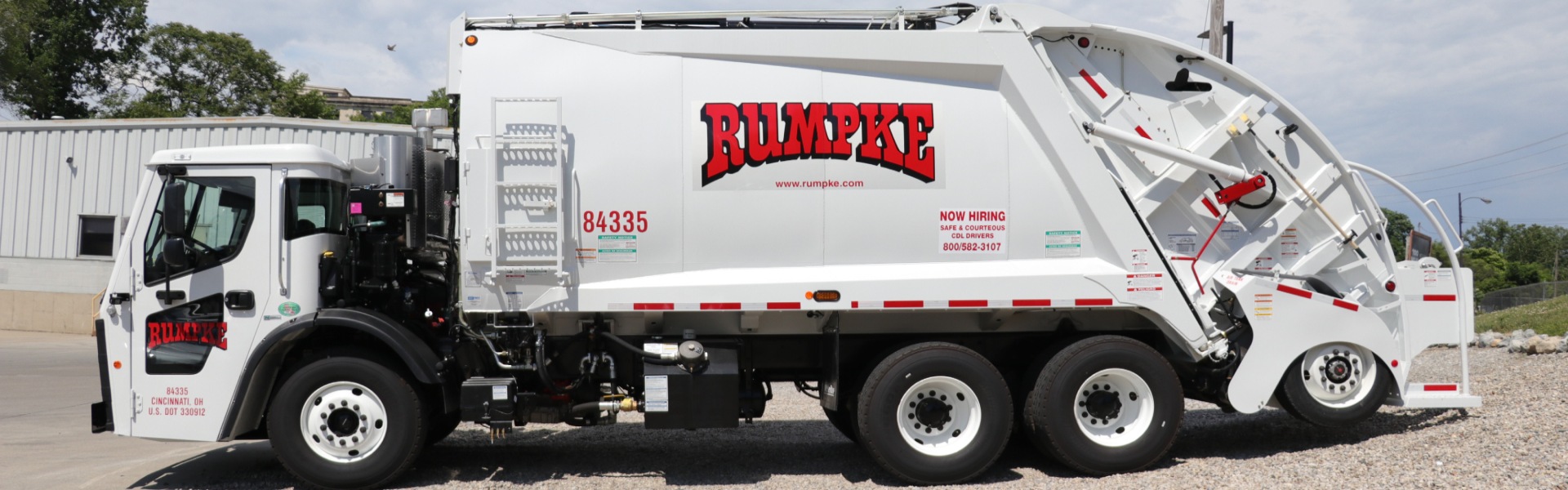 Rumpke Garbage Truck For Commercial Garbage Services